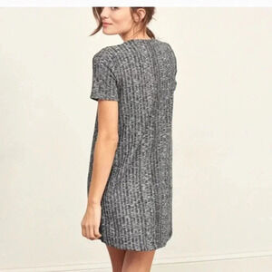 Abercrombie and Fitch Marled Ribbed Short Sleeve Dress
